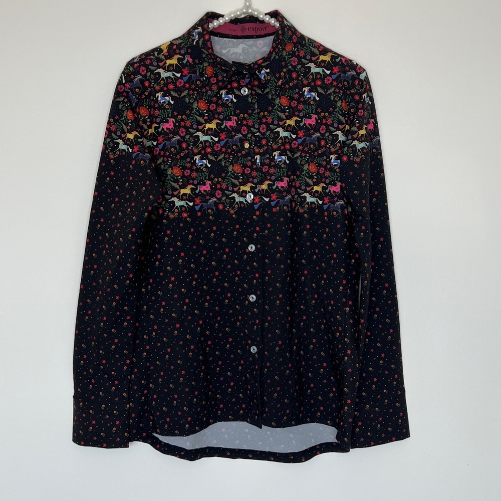 ESPOIR EQUESTRIAN Joie Button Up ~ Size Large - Picture 2 of 8